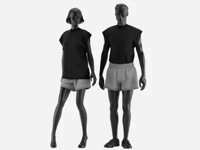 Woman Sport Clothes Set 05 3D model