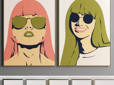 Photo Frame 30 Low-poly 3D model