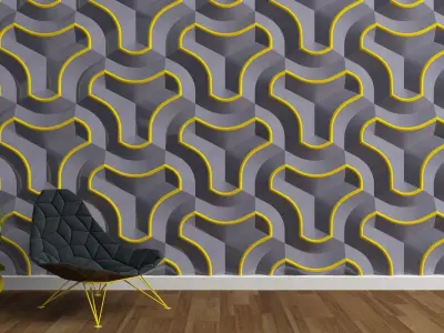 Panel Wall Low-poly 3D model