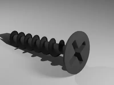 Screw Black 3D model