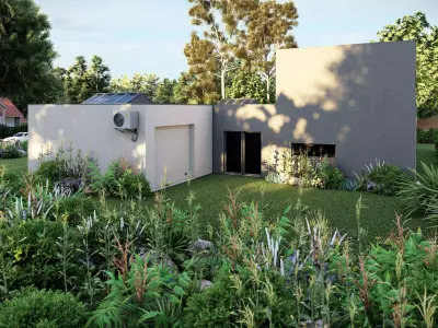 Villa-Casa Scene-Modern Villa 3D model