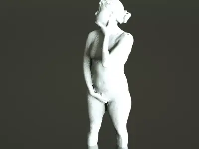 Marianne statue of woman in water Free 3D print model