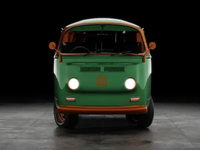 Volkswagen T2 Foodtruck 3D model 3D model