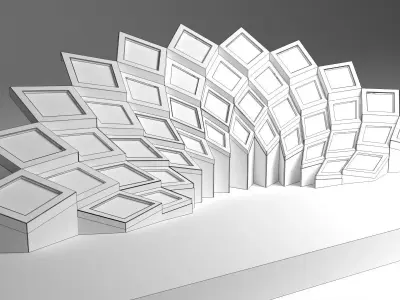 Modern Wedding Stage 3D model