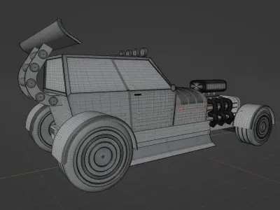 Hot Rod 3D model