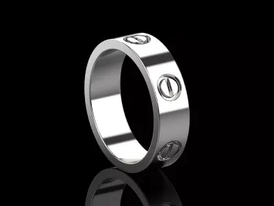 Love Wedding  Ring 18 Size N150 3D print model