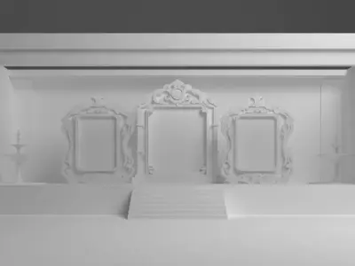 Modern Wedding Stage 3D model