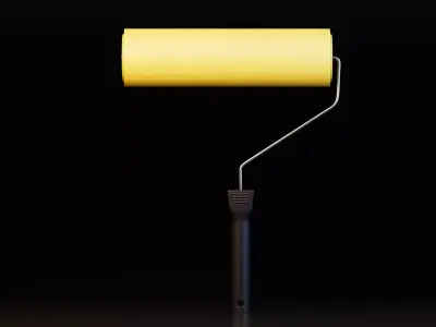 Paint Roller Free low-poly 3D model