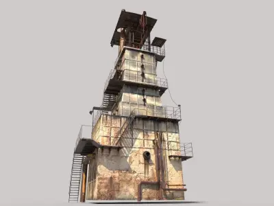 Factory Tower 3D model