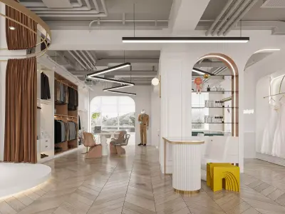 Wedding Dress Shop 3D model