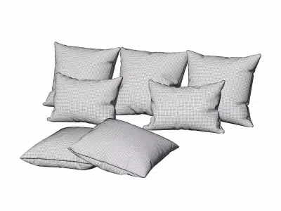 Pillow set 3D model