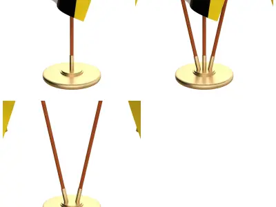 Brunei Flag Pack 3D model