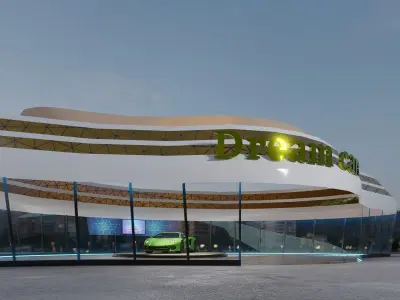 Showroom Free low-poly 3D model
