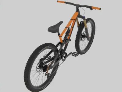 Mountain bike PBR 3D model
