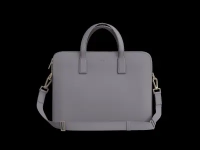 Luxury Blue Leather Hand Bag 3D model