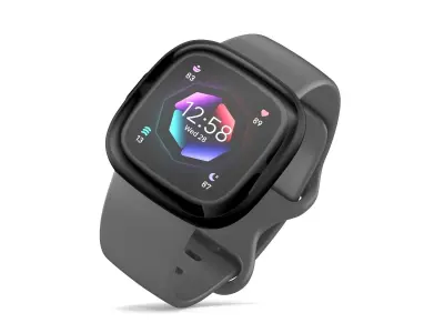 Fitbit Sense 2 Shadow Grey 3D model