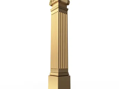 Column Capital 03 Low-poly 3D model