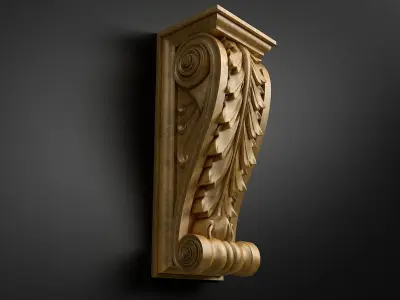 Corbel Carved 3D model