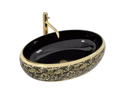 Washbasin REA MERYL BLACK 3D model