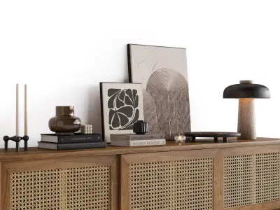 Cabinet Decoration Set 3D model