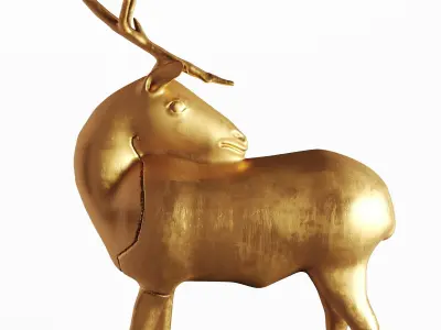 Deer statue for decor 3D model