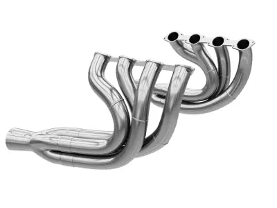 FabShop BBC Stainless Steel Dragster Headers Low-poly 3D model
