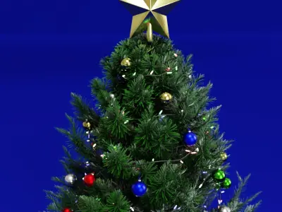 Christmas Tree and Gifts Free 3D model purchase