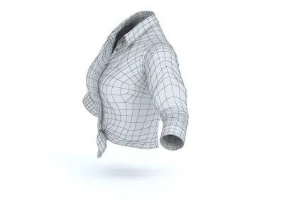 Women Shirt 1 Low-poly 3D model