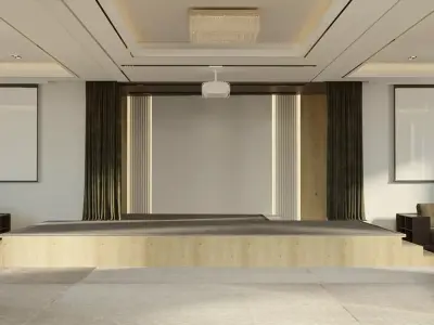 Masjid hussain mosque  Low-poly 3D model