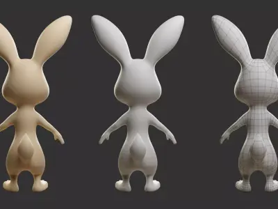 Rabbit  Stylize II Cartoon Low-poly 3D model
