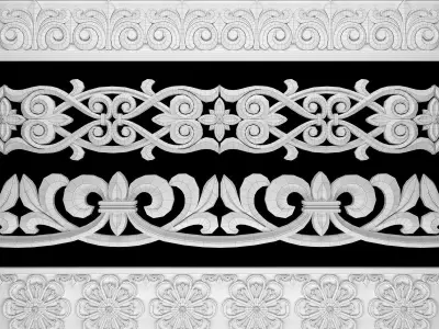 Ornament Element Pack 10 3D model