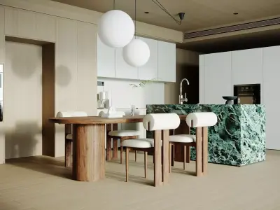 Dining Room Colection 07 for Unreal Engine 3D model