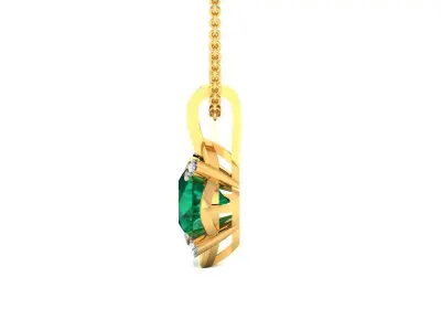 Solitaire Women Pendants 3dm STL OBJ FBX Render Details 3D print model 5