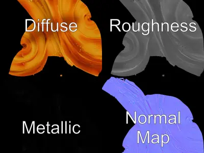 Croissant Model Pack with Detailed Pastries Low-poly 3D model