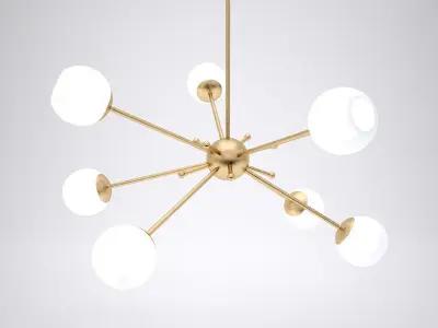 Porta Romana Orbit 2 Chandelier 3D model