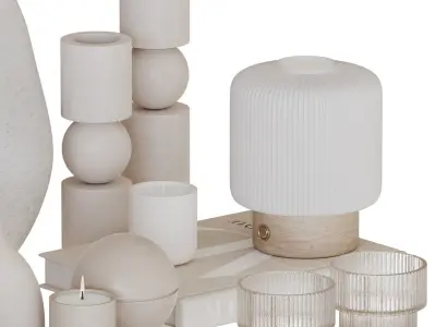Decorative Set-02 3D model purchase