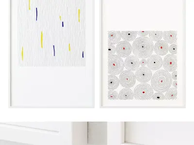 Gallery Wall 65 3D model