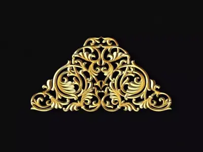Central decor ornament for furniture 3D model 780