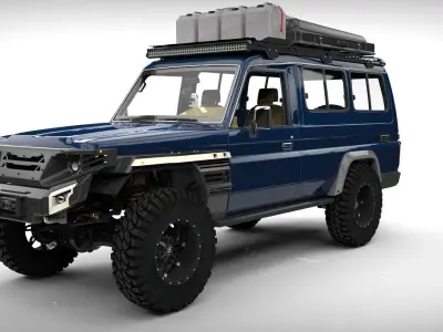 LAND CRUIER LONG CHASSIS ECOTECNE Low-poly 3D model