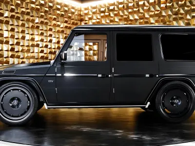 Mercedes G500 Blackmatt Mafia Low-poly 3D model