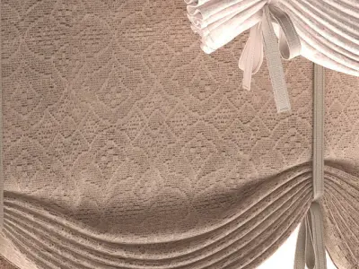 Roman blinds set 15 3D model