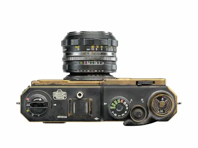 Nikon S3 Film Camera 3D model