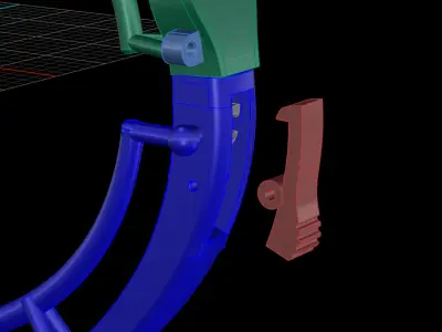 Bracelet jewellery 3d wax resine projet model 3D print model 4 3D print model