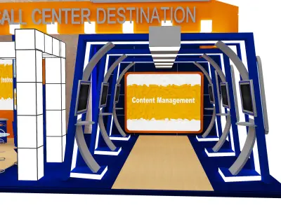  Booth Exhibition Stand a584a 3D model