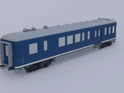 Dutch vintage dining car 3D model