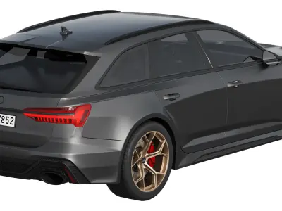 Audi RS6 Avant performance 2023 3D model
