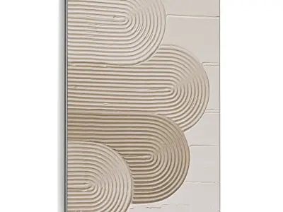 Plaster Two Photo Frame 473 Low-poly 3D model