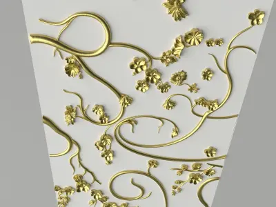 Classic decor ornament v-07 3D model 3D model