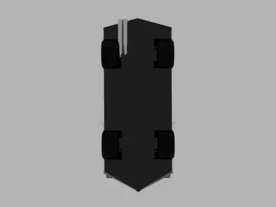 Low Poly Car Rigged Low-poly 3D model
