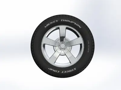 Wheels for scale model of Chevy Silverado SS 2003  3D print model